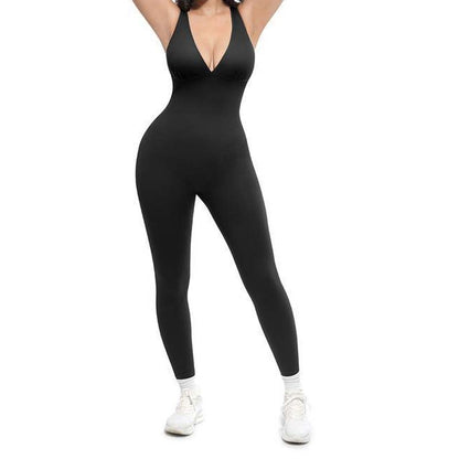 🥳SOLDES 2026🥳💞PLUS DE 50 000 EXEMPLAIRES VENDUS !🌸🦋50 % DE RÉDUCTION Combinaison à col en V ultra-extensible – Confortable toute la journée, pour le fitness et bien plus encore. Respirante, souple et chic sans effort. Votre allié idéal pour bouger. 🧘