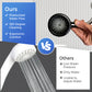 Pommeau de douche à nettoyage vortex à 360 degrés pour hommes