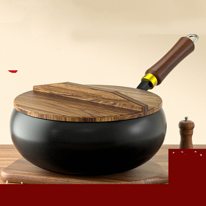 💐50% DE RÉDUCTION ! Marmite en Fonte Épaisse Non Revêtue – Ultra‑résistante, un ustensile qui dure 🏺💪【Offre Limitée】