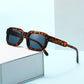 🕶️ 50% DE RÉDUCTION! ✨ Lunettes de Soleil Unisexe à Monture Carrée Épaisse – Protection UV400, Design Rétro & Look Tendance 😎