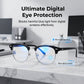 🕶️✨ Lunettes rétro demi-monture photochromiques anti-lumière bleue 😎☀️