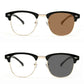 🕶️✨ Lunettes rétro demi-monture photochromiques anti-lumière bleue 😎☀️