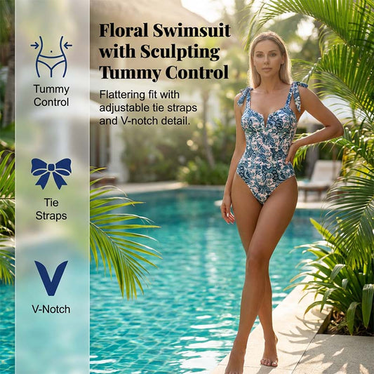 Maillot de bain une pièce imprimé pour femme