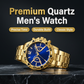Montre à quartz classique en métal pour homme