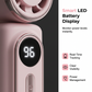 Ventilateur portable à pince avec écran LED